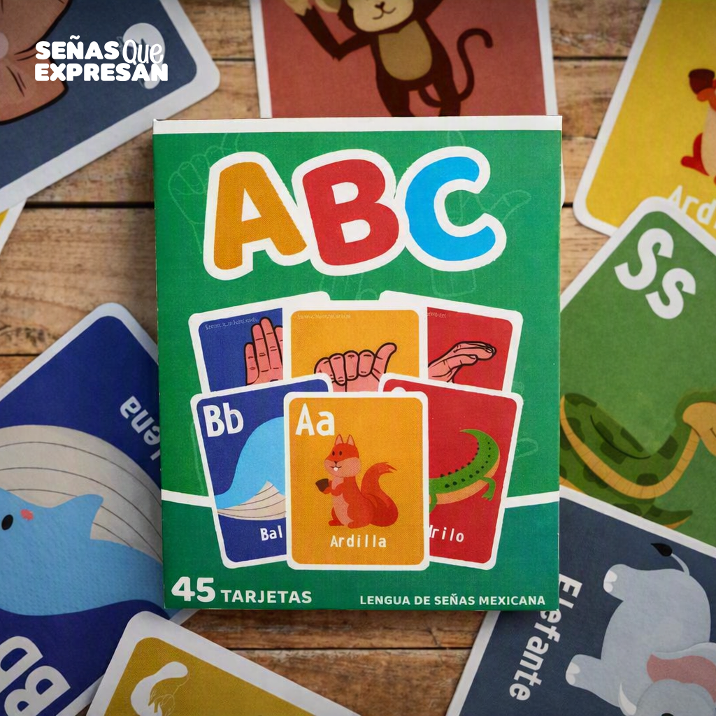 Abecedario | Tarjetas en Lengua de Señas Mexicana