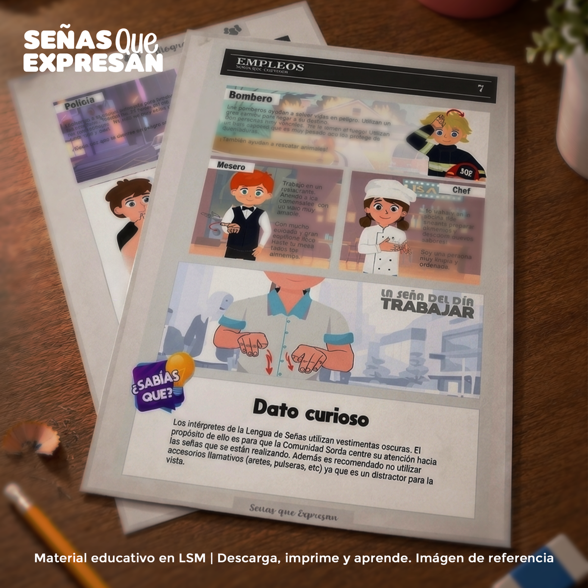 Oficios y profesiones en LSM